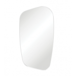 Capriccio Matte White Asymmetrical Framed Mirror